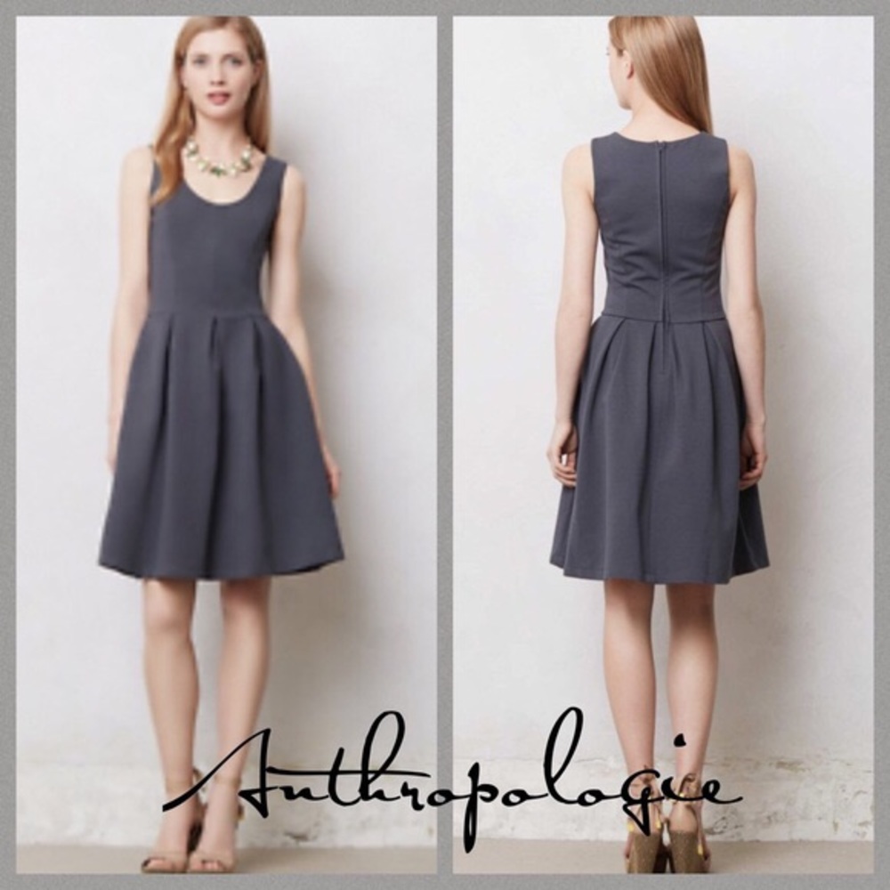 Anthropologie Bordeaux Minerve Swing Dress XS